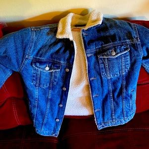 Kids Jean jacket with wool inside